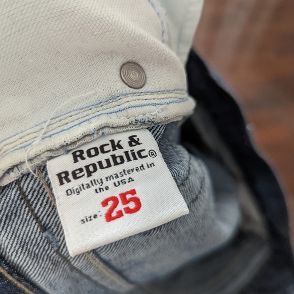 Rock & Republic Roth Vintage Y2K Flare Bootcut Jeans Sz 25 light wash - Picture 7 of 8